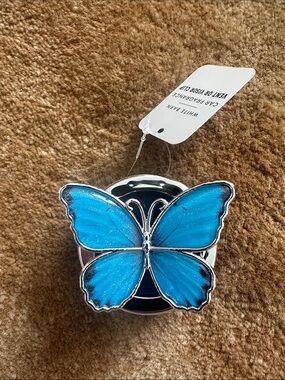 Blue Butterfly Vent Clip